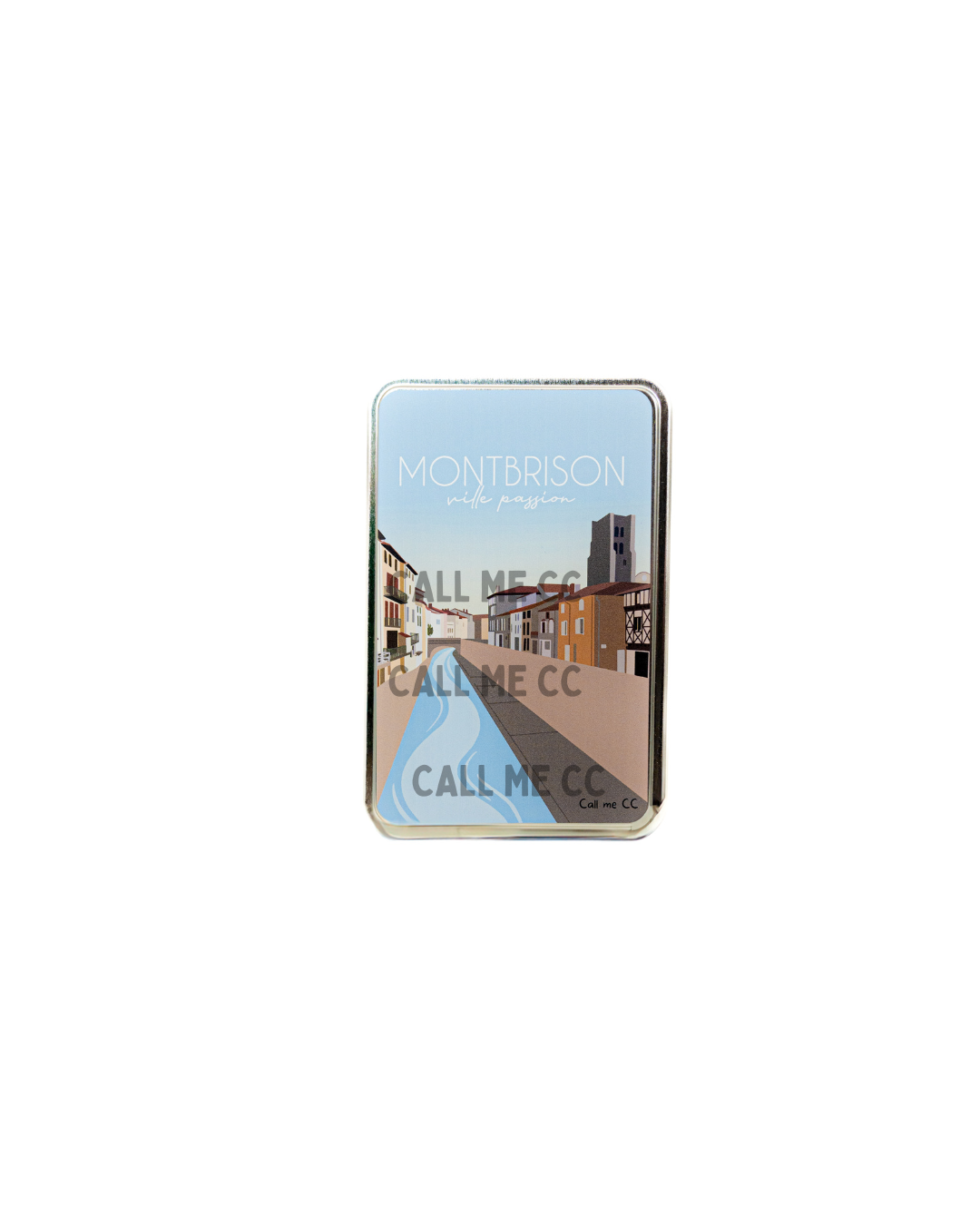 PRECOMMANDE - BOITE MONTBRISON VILLE PASSION Panier garni boite métal CHOIX 2 (Amandes-Noisettes)