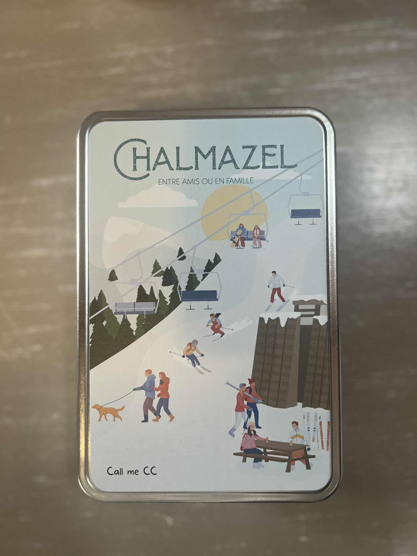 Boite métal Chalmazel + torchon "ils sont fourmidables"