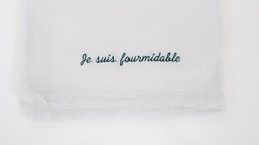 Torchon " Je suis fourmidable "