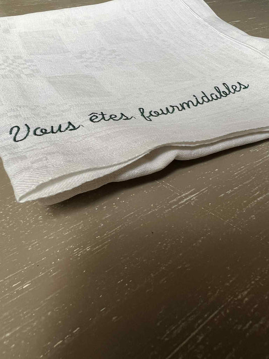 Torchon " Vous êtes fourmidable"